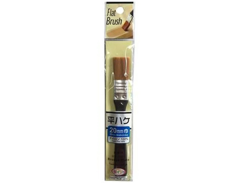 平ハケ２０㎜巾　ナイロン１００％